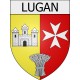 lugan 12 ville Stickers blason autocollant adhésif