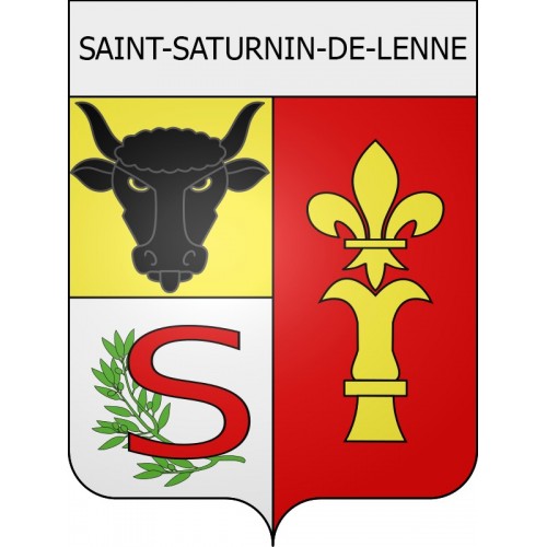 saint-saturnin-de-lenne 12 ville Stickers blason autocollant adhésif
