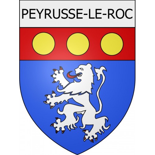 peyrusse-le-roc 12 ville Stickers blason autocollant adhésif