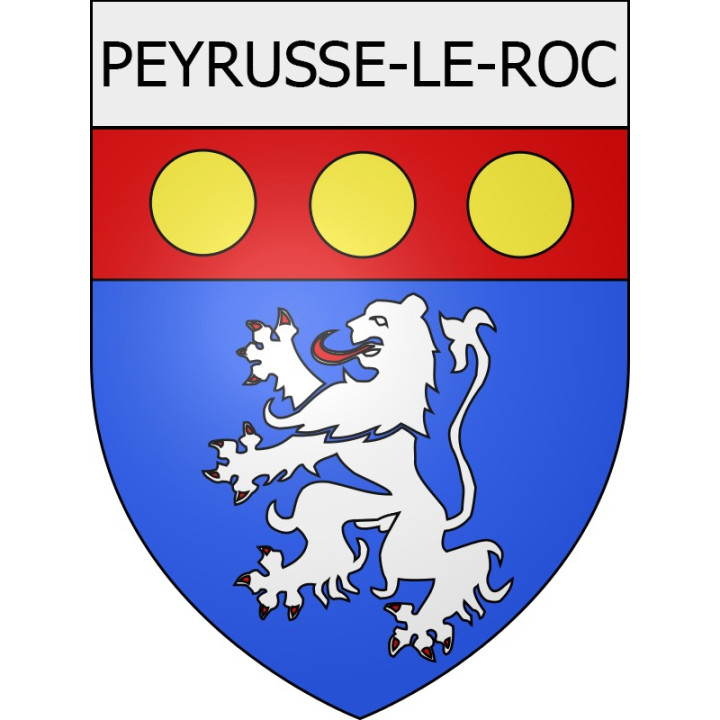 peyrusse-le-roc 12 ville Stickers blason autocollant adhésif