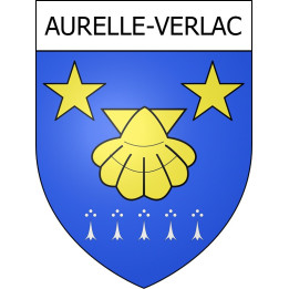 Aurelle-Verlac 12 ville Stickers blason autocollant adhésif