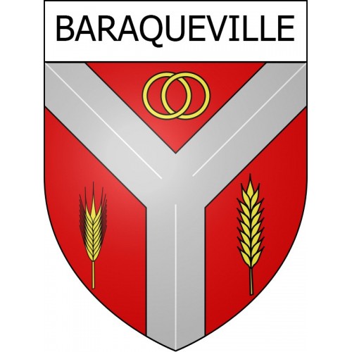 Baraqueville 12 ville Stickers blason autocollant adhésif