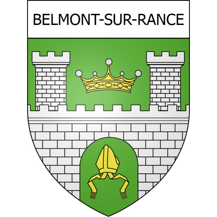 Belmont-sur-Rance 12 ville Stickers blason autocollant adhésif