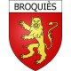 Broquiès 12 ville Stickers blason autocollant adhésif