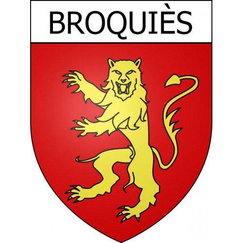 Broquiès 12 ville Stickers blason autocollant adhésif