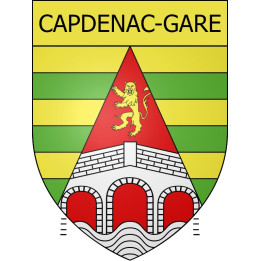 Capdenac-Gare 12 ville Stickers blason autocollant adhésif