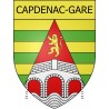 Capdenac-Gare 12 ville Stickers blason autocollant adhésif