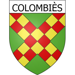 Pegatinas escudo de armas de Escales adhesivo de la etiqueta engomada