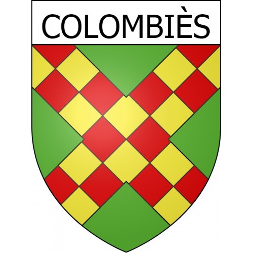 Pegatinas escudo de armas de Escales adhesivo de la etiqueta engomada