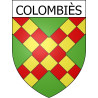 Pegatinas escudo de armas de Escales adhesivo de la etiqueta engomada