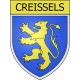 Creissels 12 ville Stickers blason autocollant adhésif