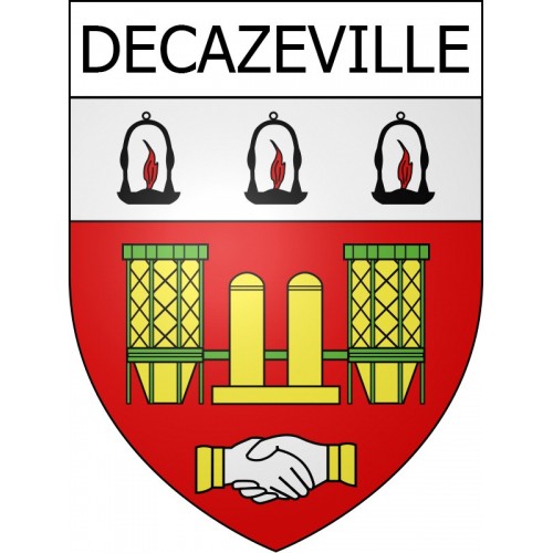 Decazeville 12 ville Stickers blason autocollant adhésif