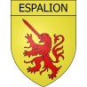 Espalion 12 ville Stickers blason autocollant adhésif