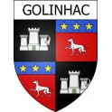 Stickers coat of arms Golinhac adhesive sticker
