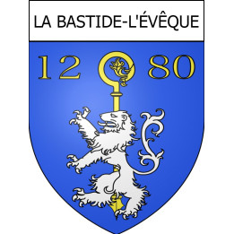 La Bastide-l'Évêque 12 ville Stickers blason autocollant adhésif