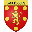 Lanuéjouls 12 ville Stickers blason autocollant adhésif
