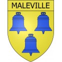 Maleville 12 ville Stickers blason autocollant adhésif