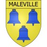 Maleville 12 ville Stickers blason autocollant adhésif