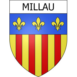 Millau 12 ville Stickers blason autocollant adhésif
