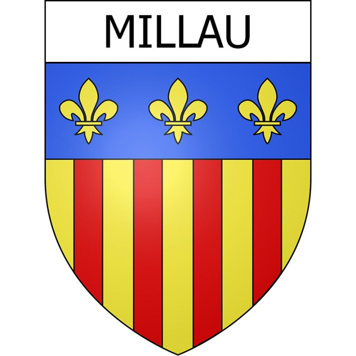 Millau 12 ville Stickers blason autocollant adhésif