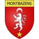 Montbazens 12 ville Stickers blason autocollant adhésif