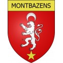Montbazens 12 ville Stickers blason autocollant adhésif