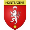 Montbazens 12 ville Stickers blason autocollant adhésif