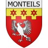 Stickers coat of arms Escales adhesive sticker