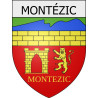 Montézic 12 ville Stickers blason autocollant adhésif