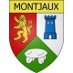 Montjaux 12 ville Stickers blason autocollant adhésif
