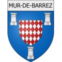 Mur-de-Barrez 12 ville Stickers blason autocollant adhésif