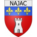 Najac 12 ville Stickers blason autocollant adhésif