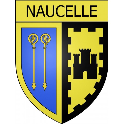 Naucelle 12 ville Stickers blason autocollant adhésif