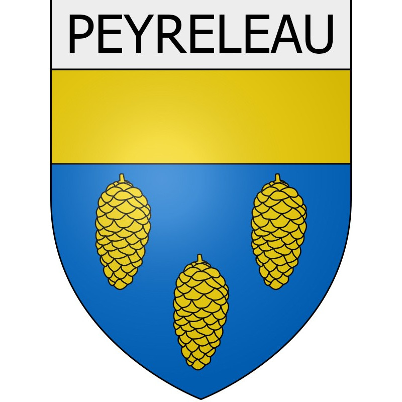 Peyreleau 12 ville Stickers blason autocollant adhésif