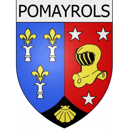 Pomayrols 12 ville Stickers blason autocollant adhésif