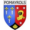 Pomayrols 12 ville Stickers blason autocollant adhésif