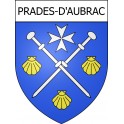 Prades-d'Aubrac 12 ville Stickers blason autocollant adhésif