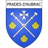 Prades-d'Aubrac 12 ville Stickers blason autocollant adhésif