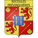 Recoules-Prévinquières 12 ville Stickers blason autocollant adhésif