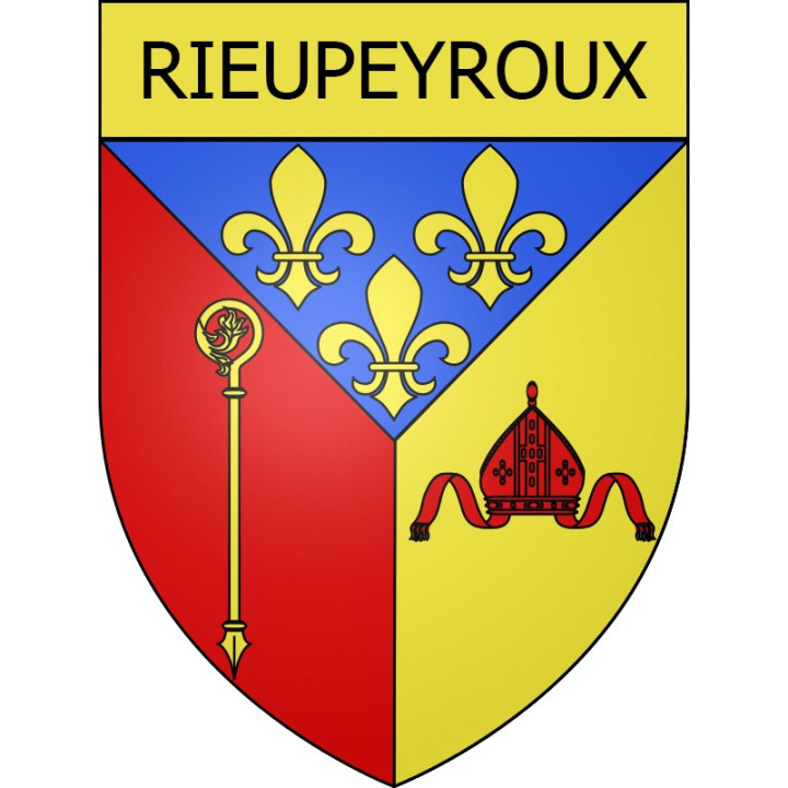 Rieupeyroux 12 ville Stickers blason autocollant adhésif