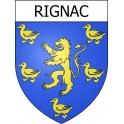 Rignac 12 ville Stickers blason autocollant adhésif
