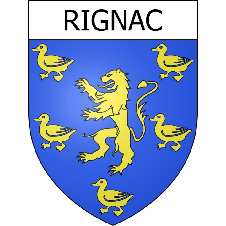 Rignac 12 ville Stickers blason autocollant adhésif