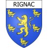 Rignac Sticker wappen, gelsenkirchen, augsburg, klebender aufkleber