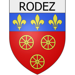 Rodez 12 ville Stickers blason autocollant adhésif