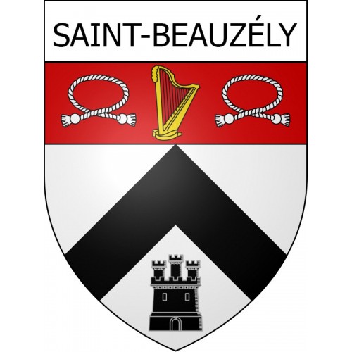 Saint-Beauzély 12 ville Stickers blason autocollant adhésif