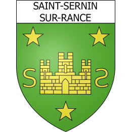 Saint-Sernin-sur-Rance 12 ville Stickers blason autocollant adhésif