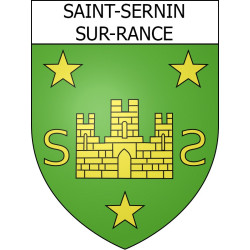 Saint-Sernin-sur-Rance 12 ville Stickers blason autocollant adhésif