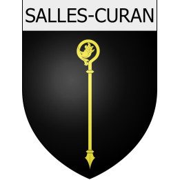 Salles-Curan 12 ville Stickers blason autocollant adhésif