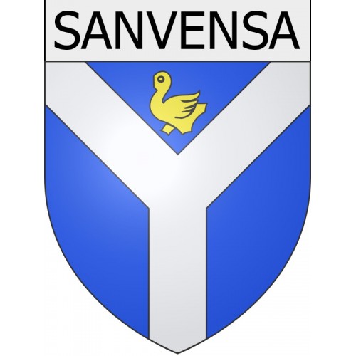 Sanvensa 12 ville Stickers blason autocollant adhésif