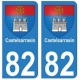 82 Castelsarrasin blason autocollant plaque  stickers ville